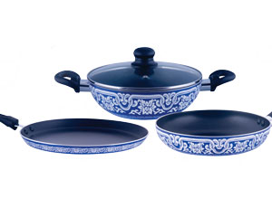 Blue Pottery Nonstick Cookware